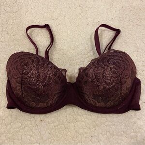 victoria’s secret pink lace date push up bra size 32B